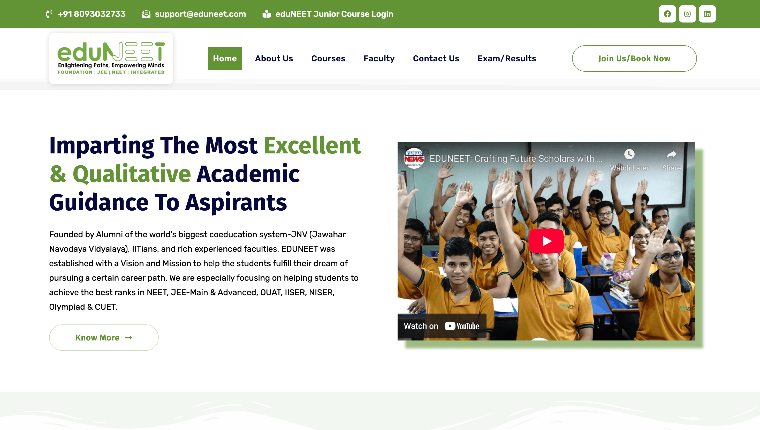 Eduneet — Educational Platform project by Akash Muni