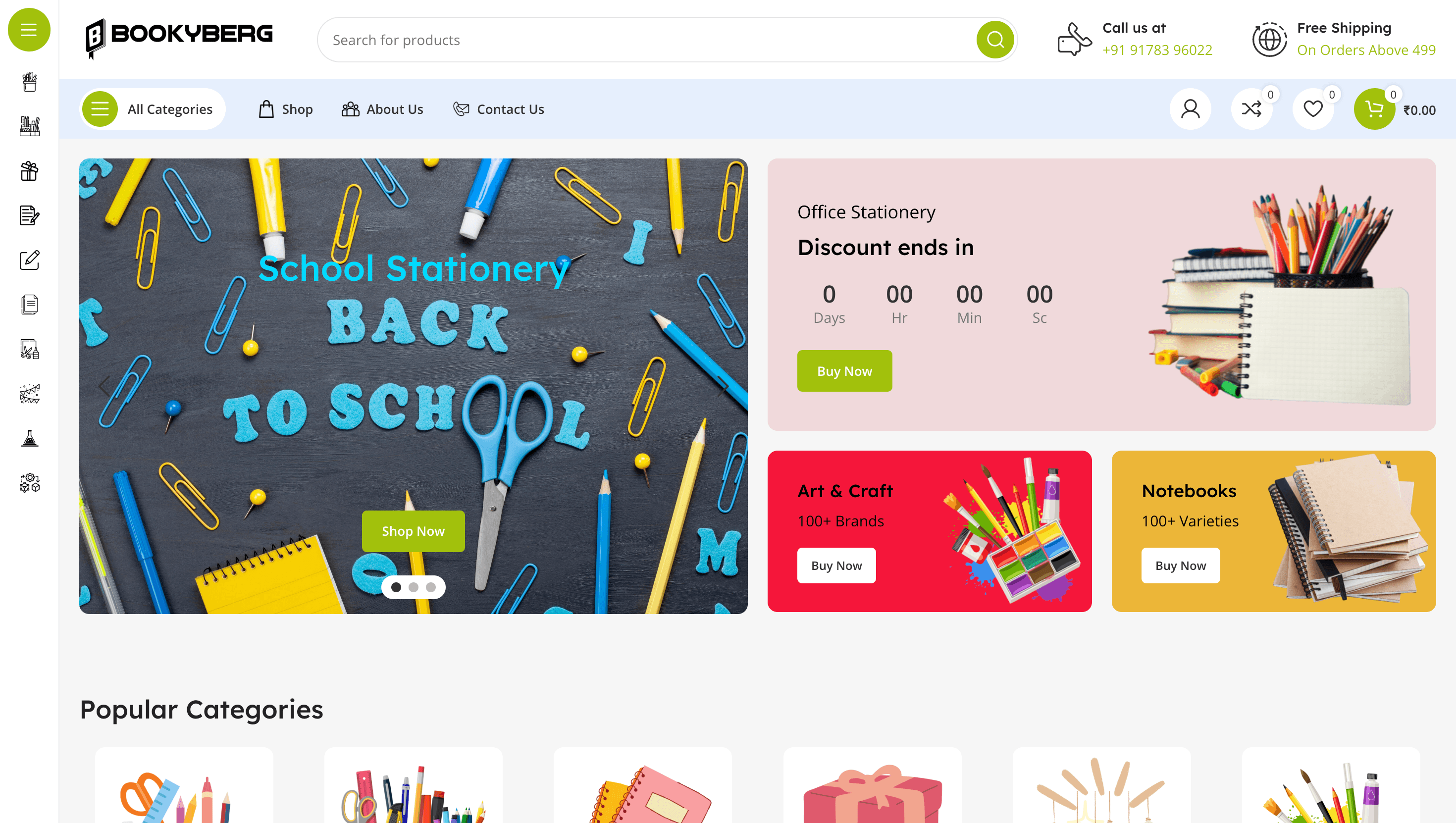 Bookyberg — E-commerce Platform project by Akash Muni