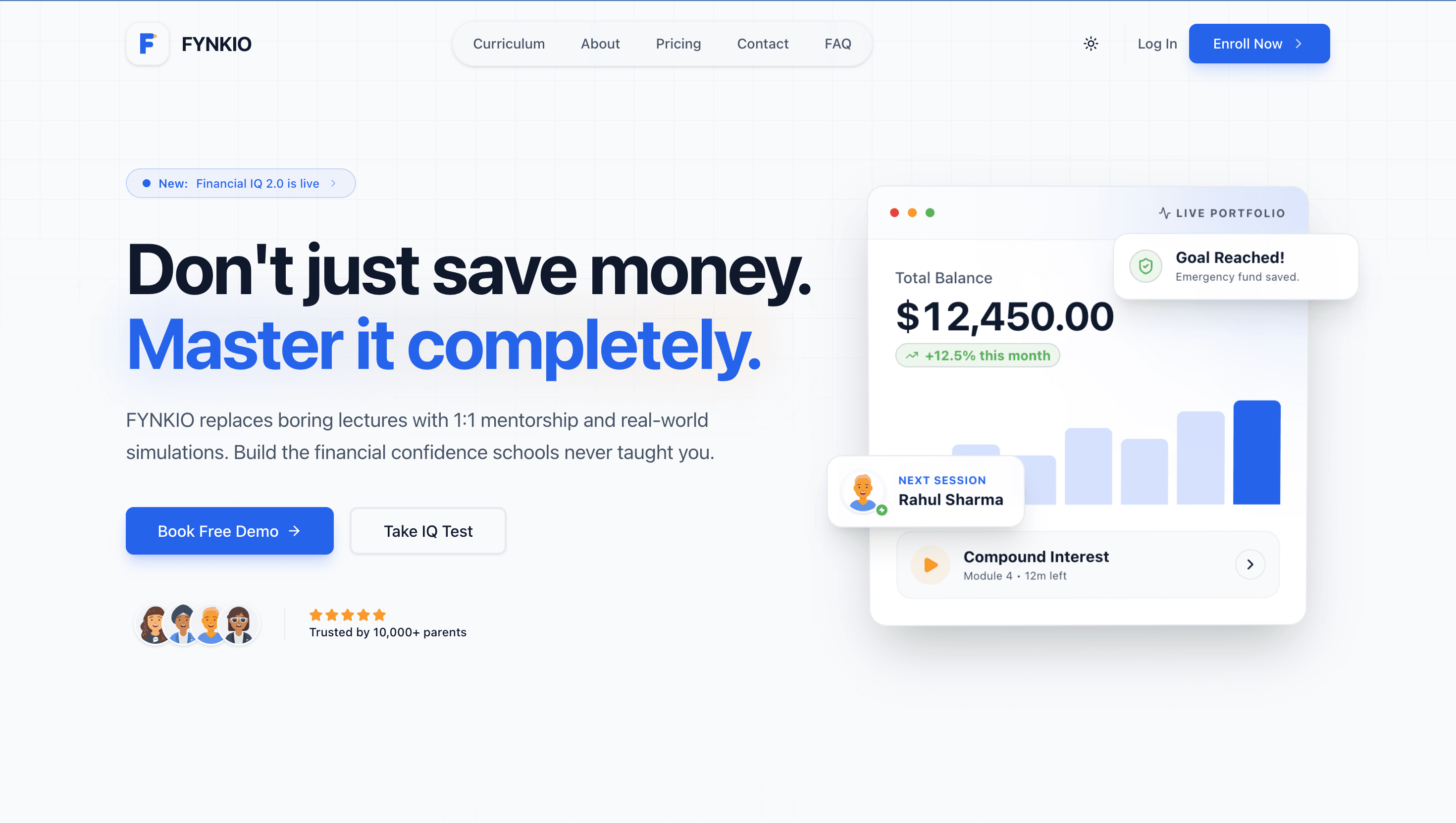 Fynkio — Web Platform / EdTech SaaS project by Akash Muni